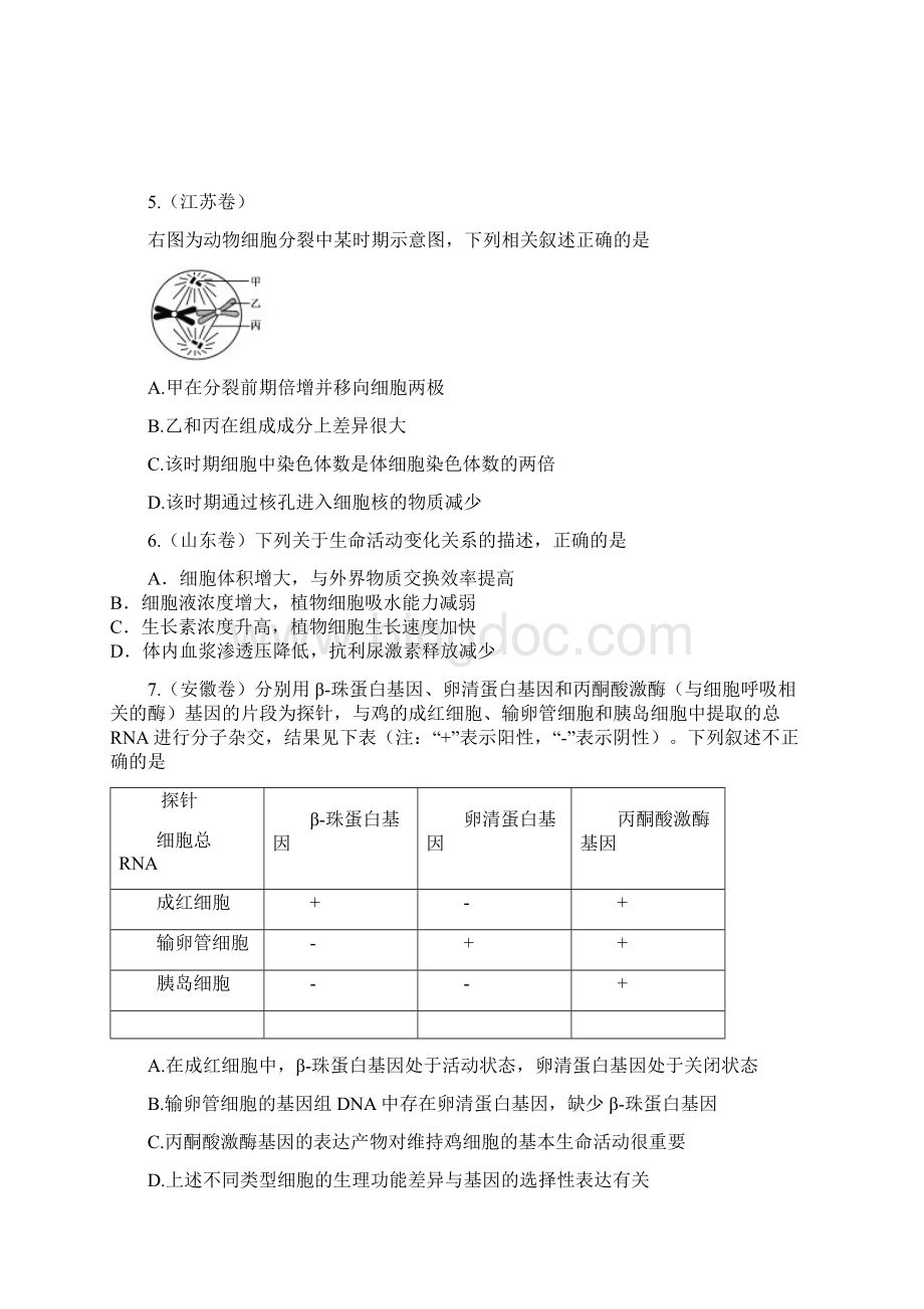 福建省永春县第一中学学年高二生物暑假作业4.docx_第2页