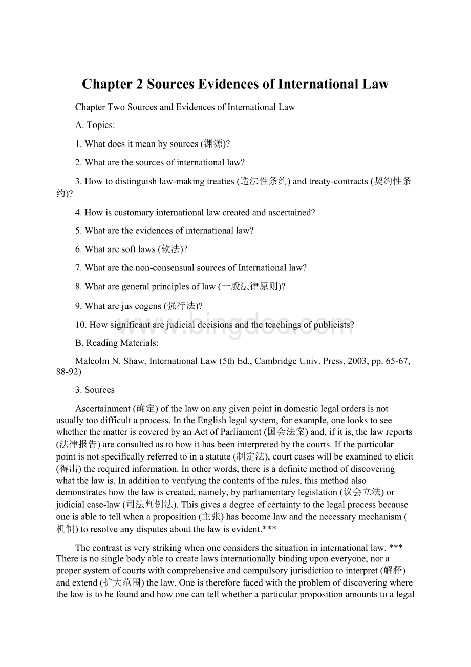 Chapter 2 SourcesEvidences of International Law.docx