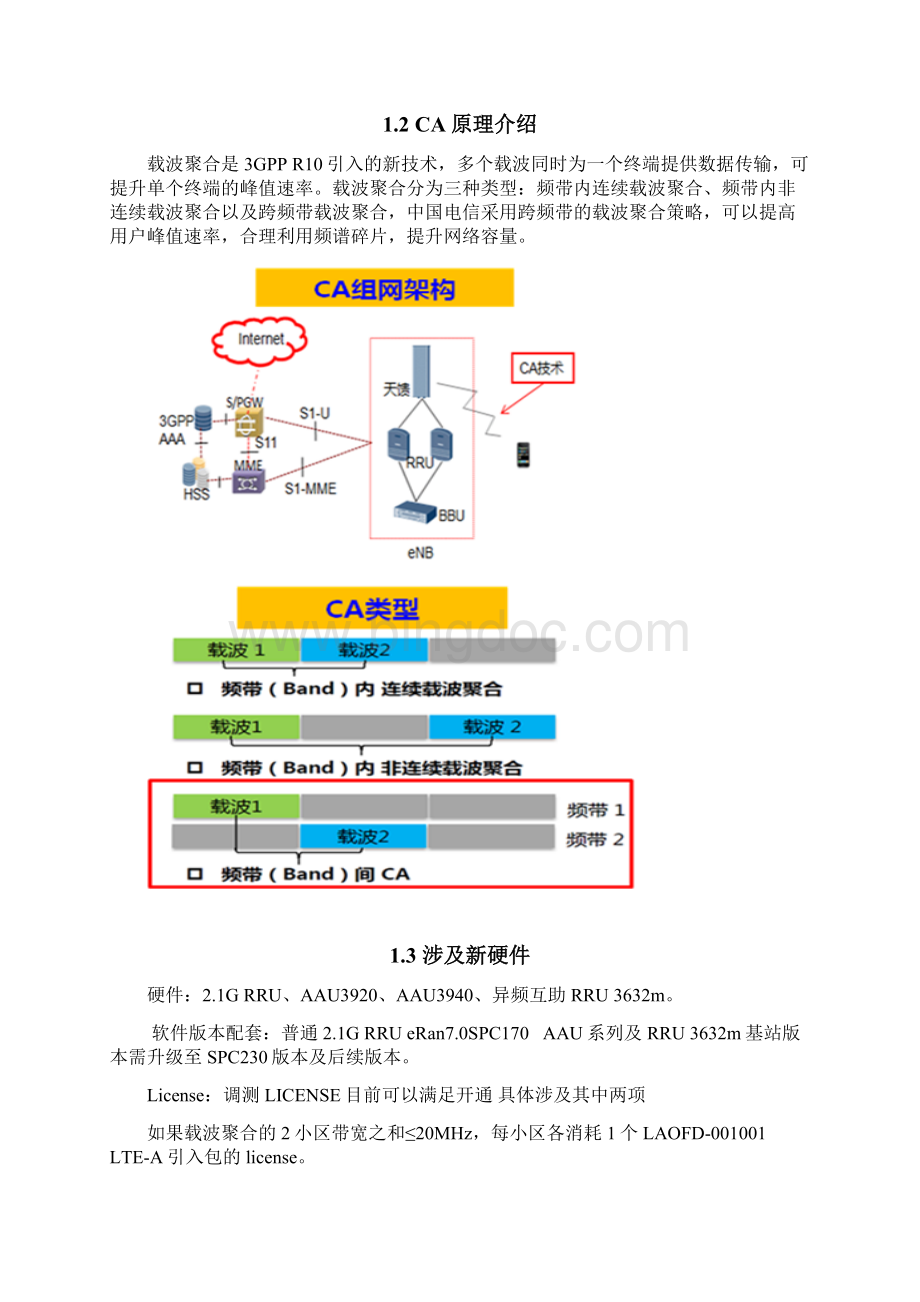 中国电信CA工程开通指导书eRan81载波聚合.docx_第3页
