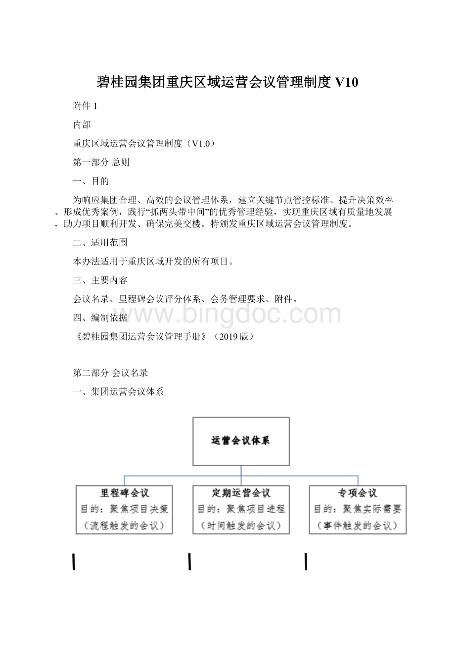 碧桂园集团重庆区域运营会议管理制度V10.docx_第1页