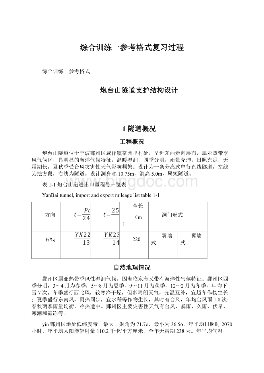 综合训练一参考格式复习过程.docx