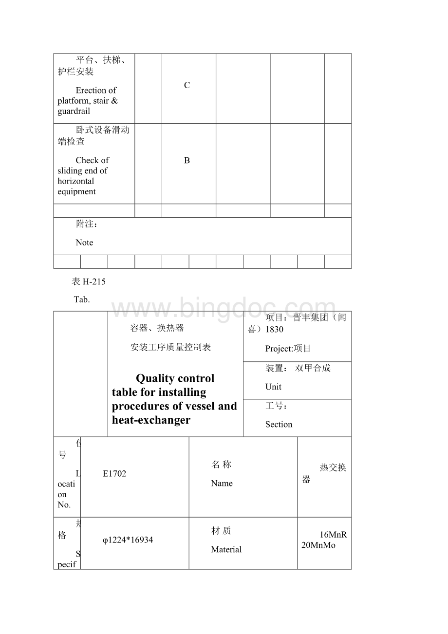 表H215容器换热器安装工序质量控质表.docx_第3页