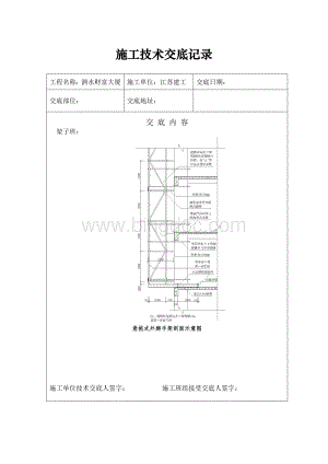 架子工施工技术交底Word文档下载推荐.doc