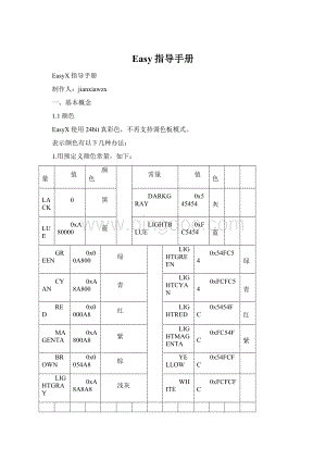 Easy指导手册.docx