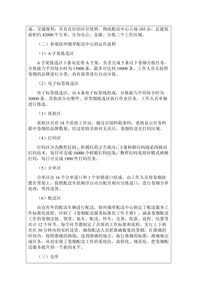 徐州烟草配送中心的实习报告仓储管理.docx_第2页