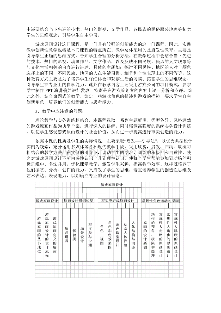 游戏原画设计课程教学大纲.docx_第2页