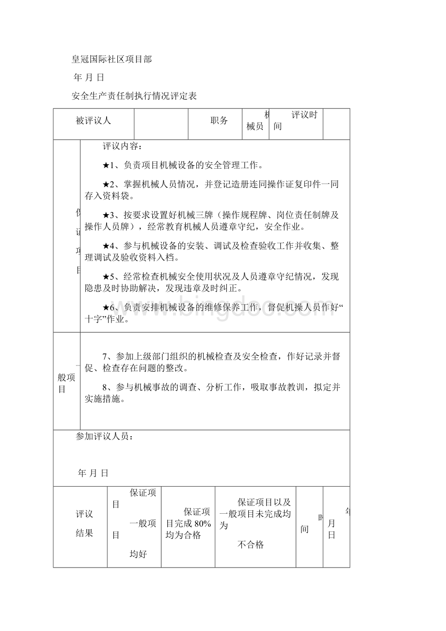 12安全产责任制考核表文档格式.docx_第2页