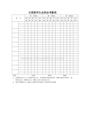 例会考勤表文档格式.doc