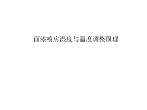 喷房湿度自动调整原理.ppt