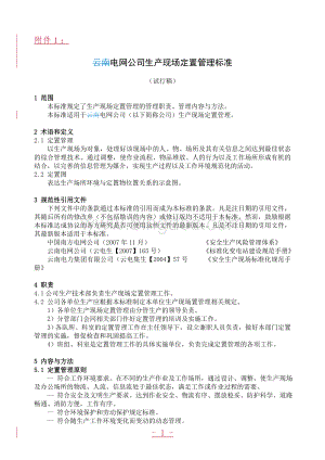 电网公司生产现场定置管理标准文档格式.doc