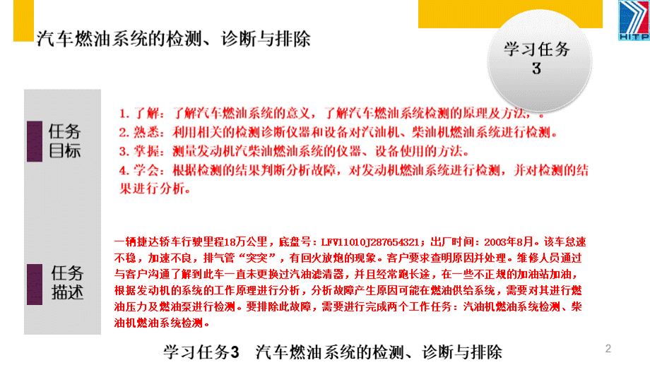 学习任务3汽车燃油系统的检测诊断与排除.ppt_第2页