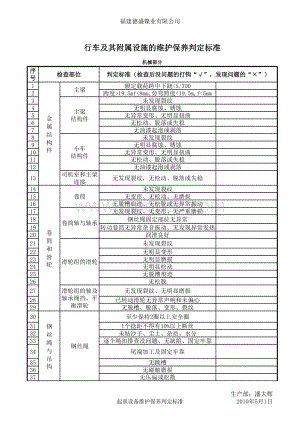 起重机或行车的维护保养判定标准.xls