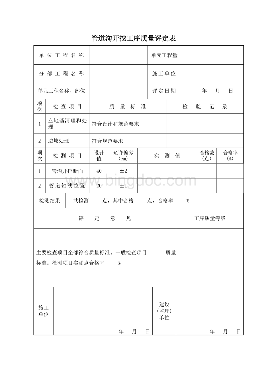 节水灌溉管道安装单元工程质量评定表Word格式文档下载.doc_第2页