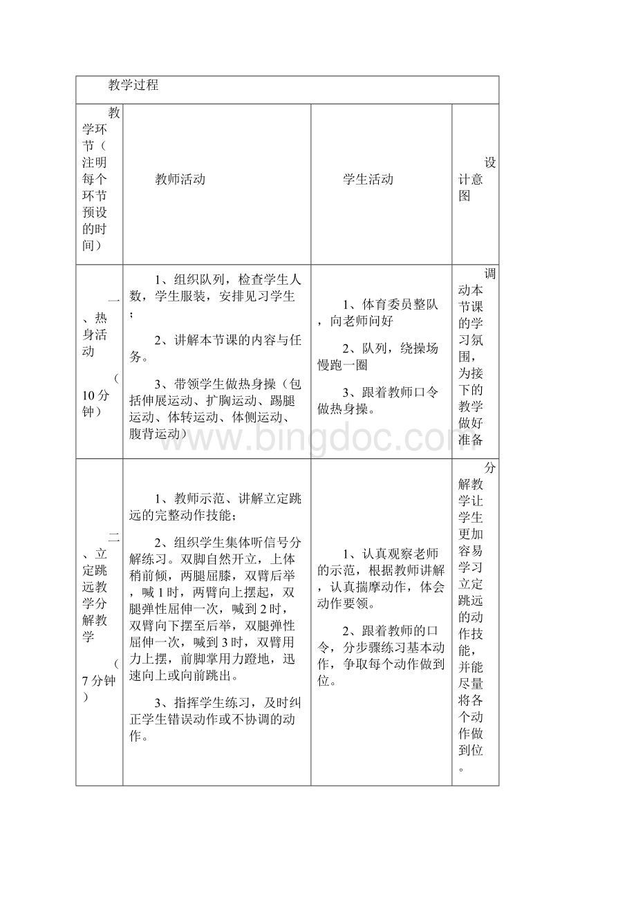 小学体育课教学设计与反思.docx_第3页