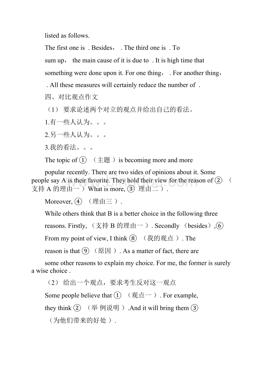 英语口语模板完整版.docx_第2页