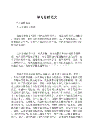 学习总结范文.docx