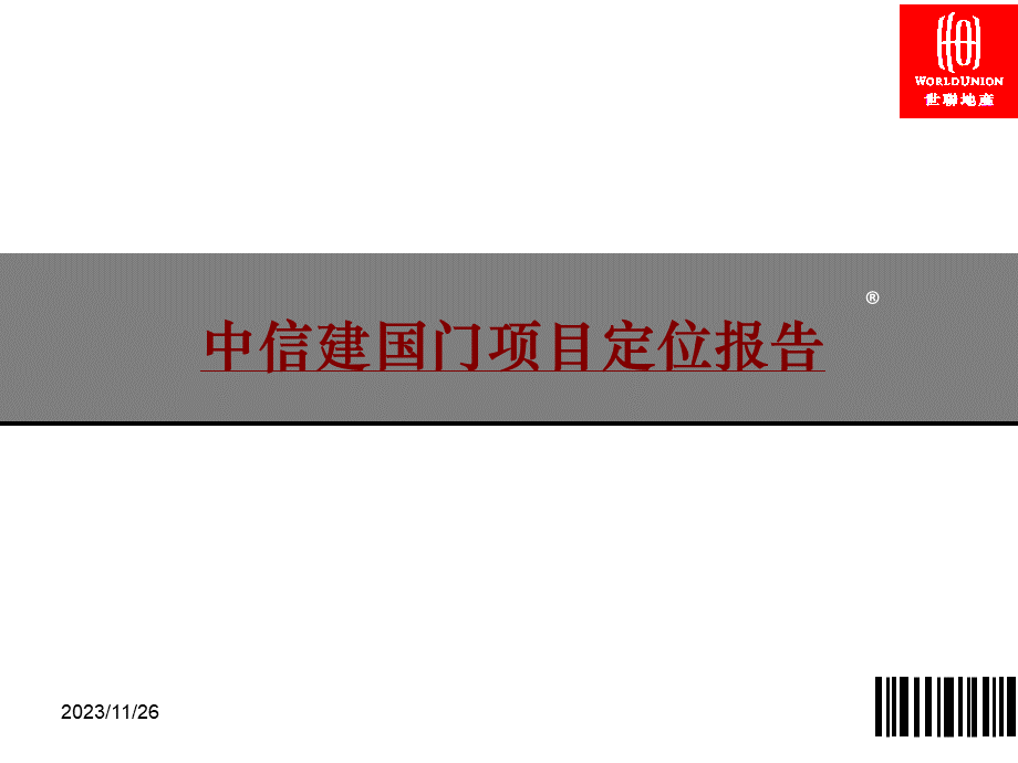 世联报告中信集团北京某项目定位报告.ppt