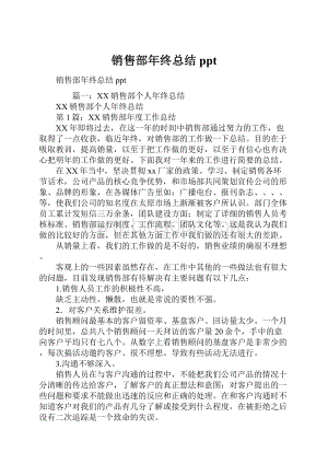 销售部年终总结ppt.docx