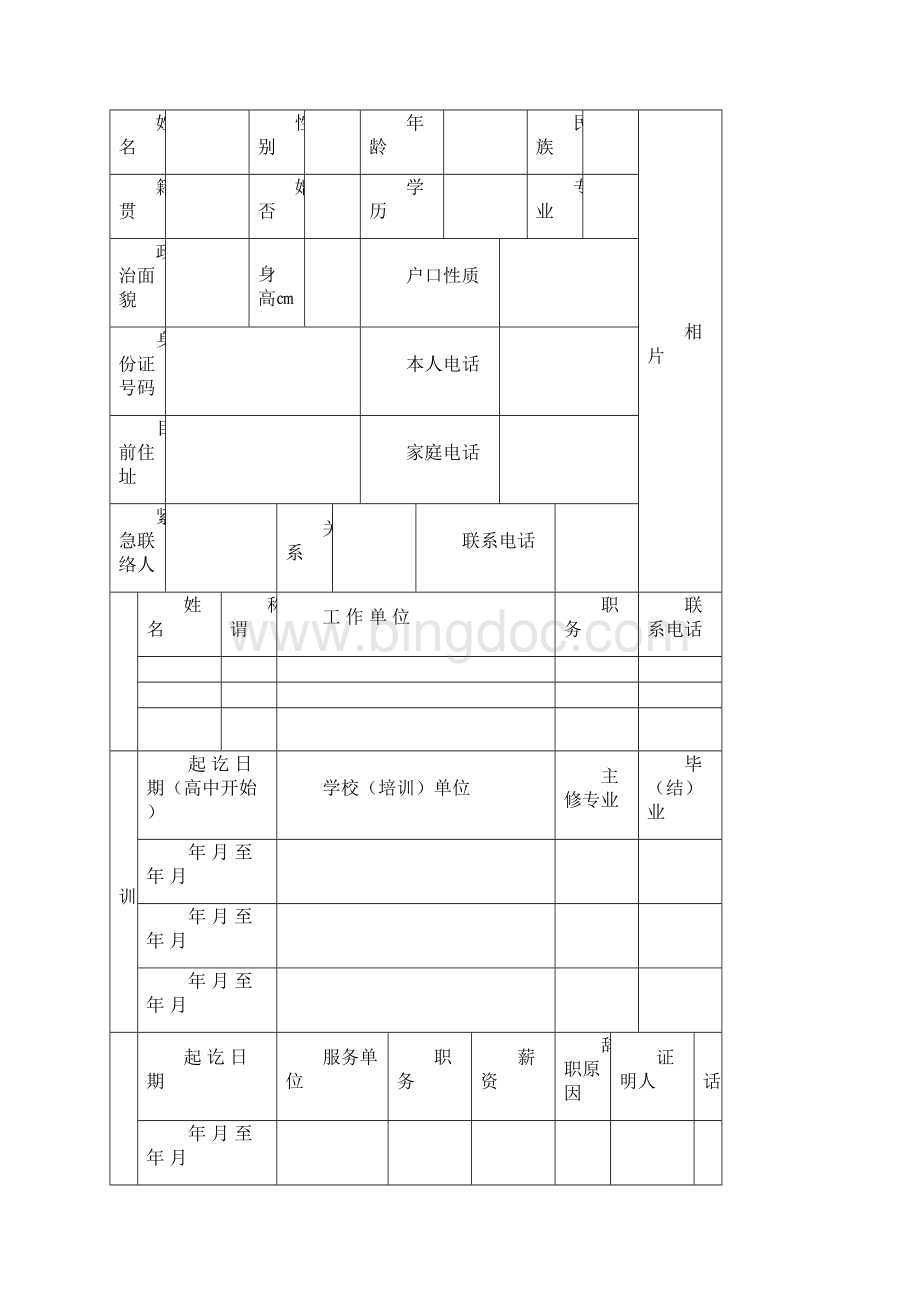 人力资源表格大全.docx_第2页