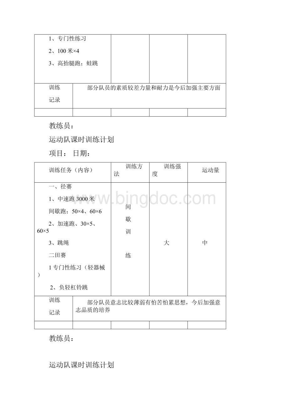 田径运动队课时训练计划.docx_第2页