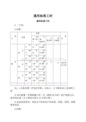 通用标准工时.docx