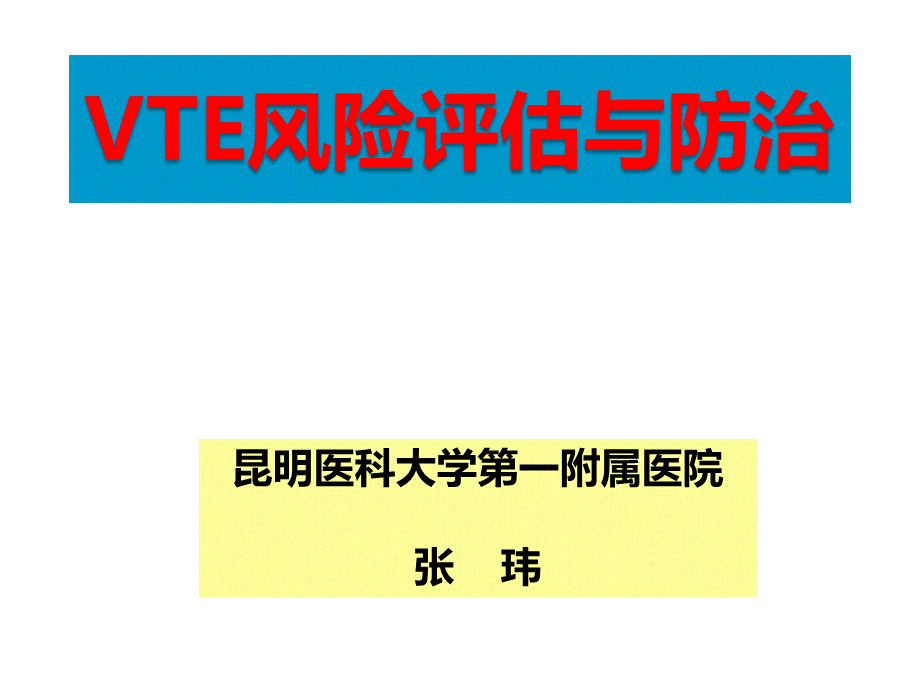 VTE预防与风险评估.pptx_第1页