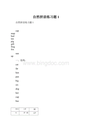 自然拼读练习题1.docx