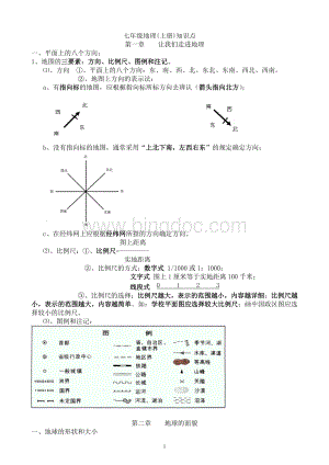 湘教版-初中地理会考知识点汇总.doc