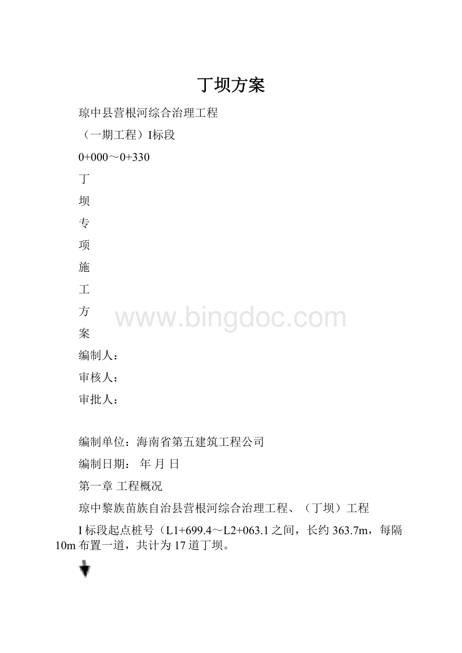 丁坝方案.docx