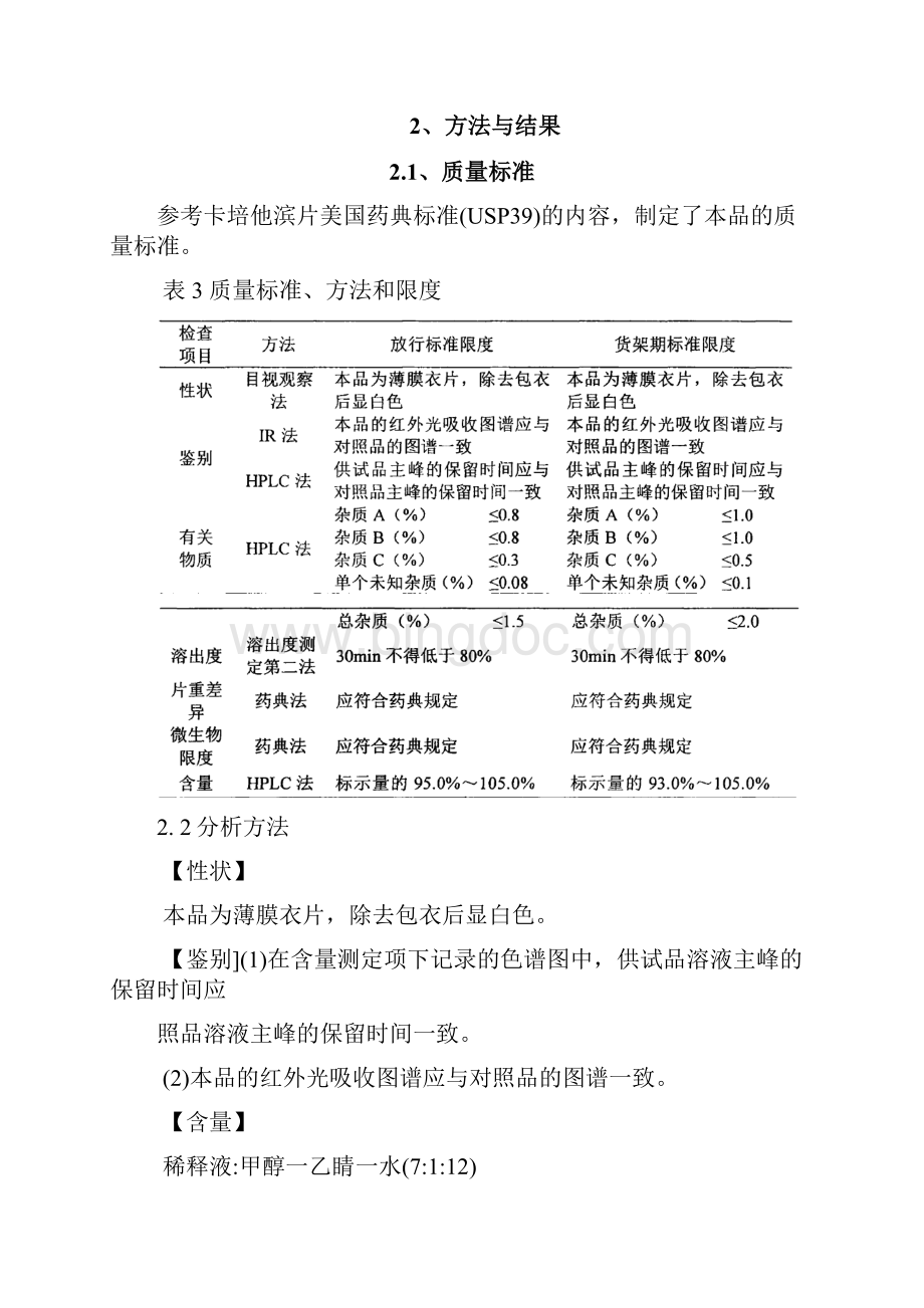 卡培他滨片的质量控制.docx_第2页