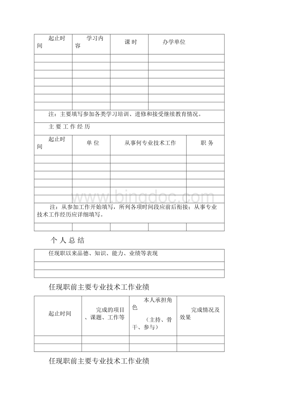 4山西省专业技术职务任职资格评审表填表说明.docx_第3页