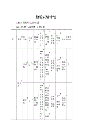 检验试验计划.docx