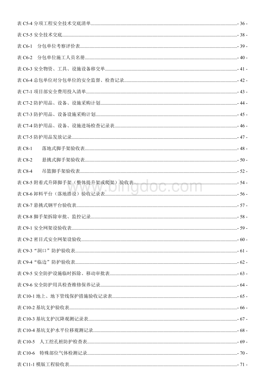 河北省建筑施工安全技术资料表格.doc_第3页