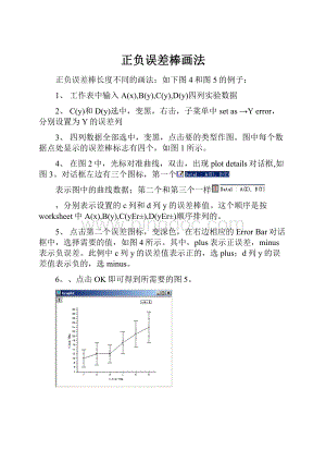 正负误差棒画法.docx