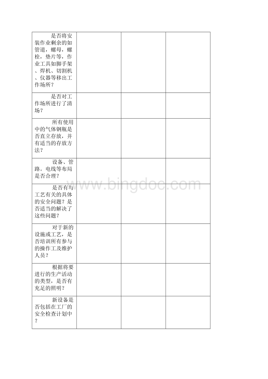 开工前安全审核检查表.docx_第2页