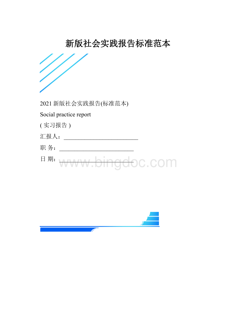 新版社会实践报告标准范本.docx