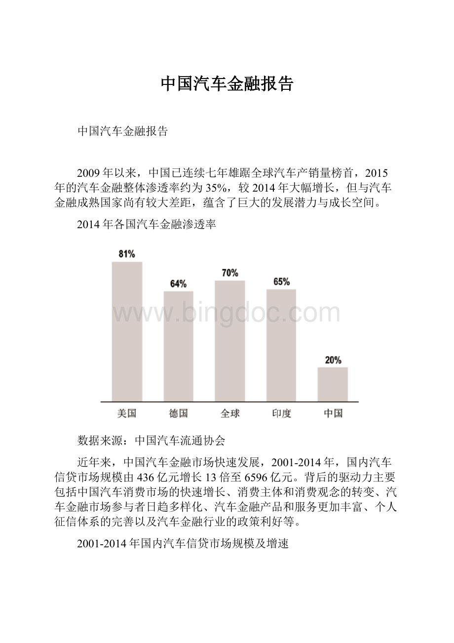 中国汽车金融报告.docx