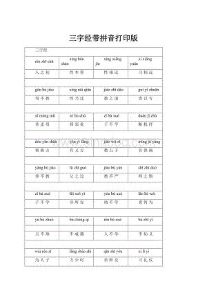 三字经带拼音打印版.docx