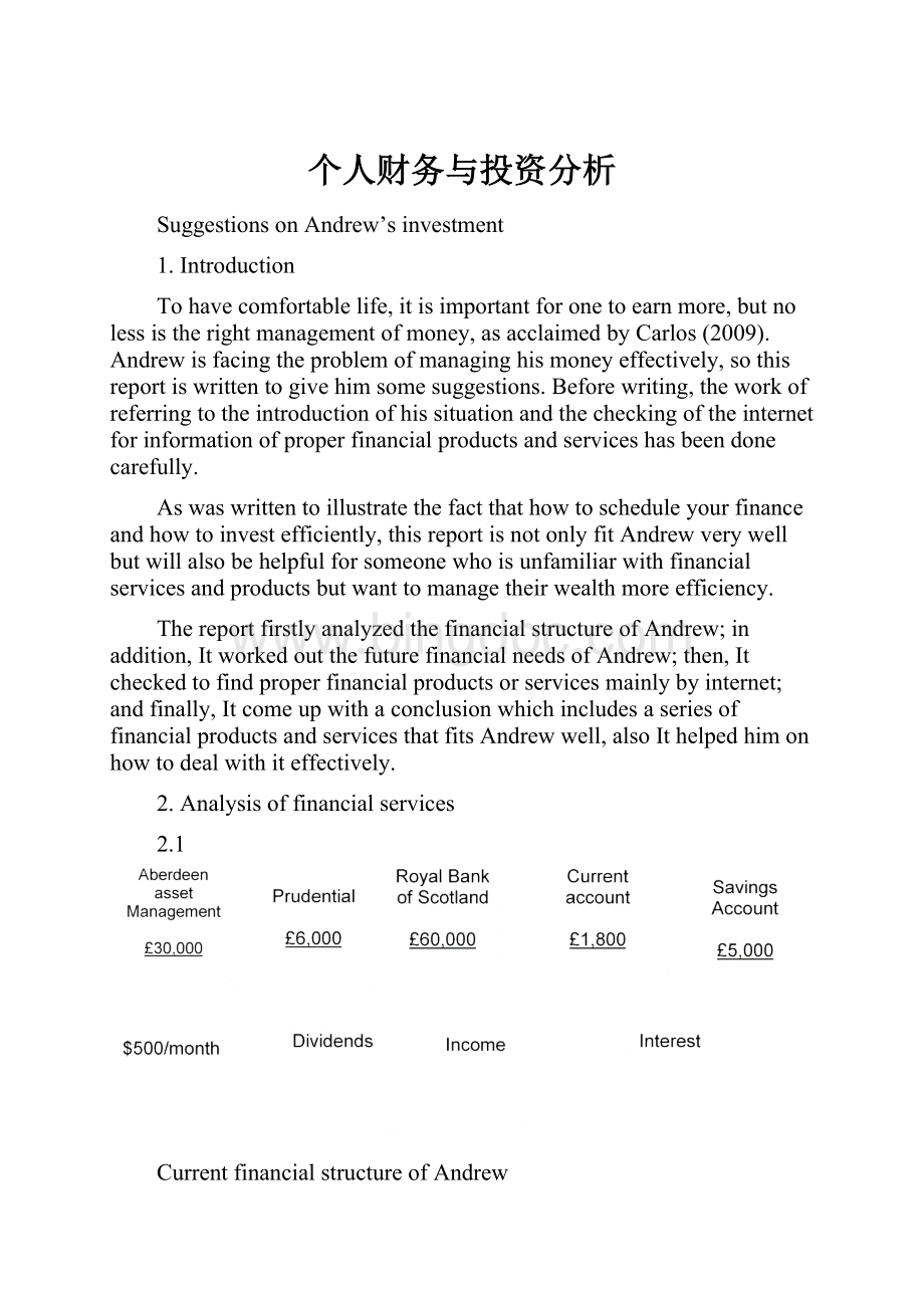 个人财务与投资分析.docx_第1页