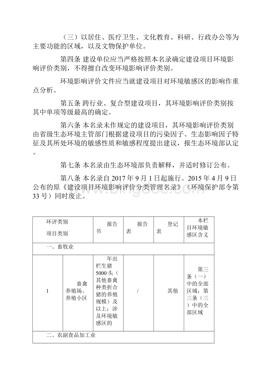 建设项目环境影响评价分类管理名录修订.docx_第2页