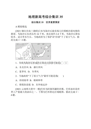 地理新高考综合集训35.docx