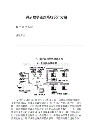 酒店数字监控系统设计方案.docx