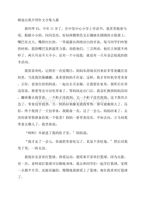 精选自我介绍作文合集九篇精选.docx