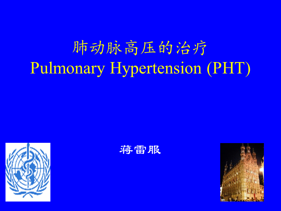 肺动脉高压的治疗.ppt_第1页