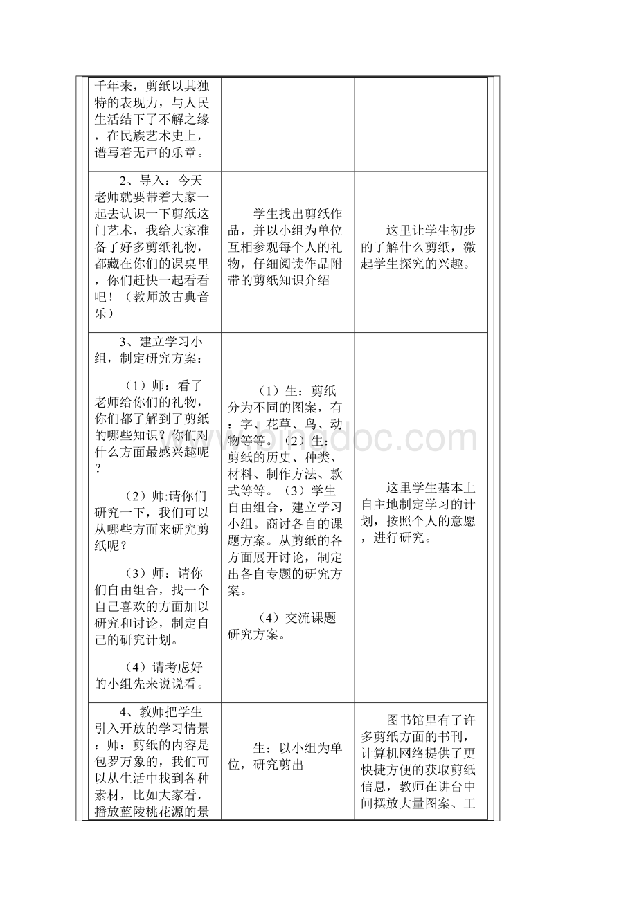 剪纸综合实践活动教案.docx_第2页