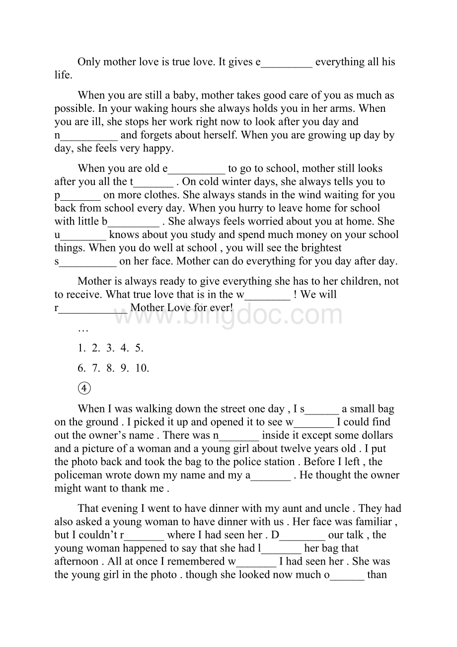 七年级首字母填空练习含答案.docx_第2页