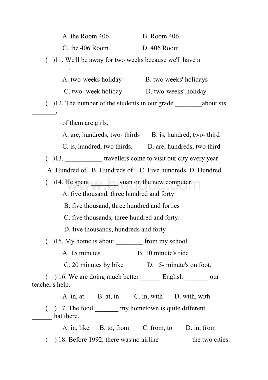 中考英语专项练习单选题Word文件下载.docx_第2页