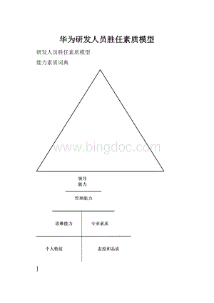 华为研发人员胜任素质模型Word文档格式.docx