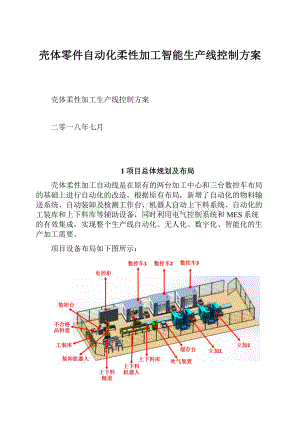 壳体零件自动化柔性加工智能生产线控制方案.docx