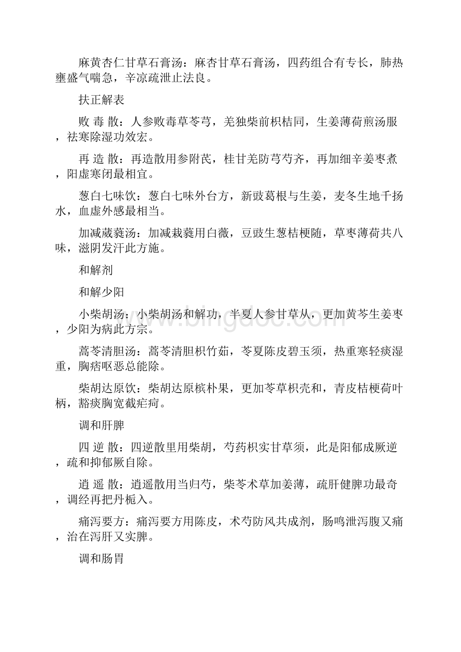 方剂学方歌完美打印版汇总Word文件下载.docx_第2页